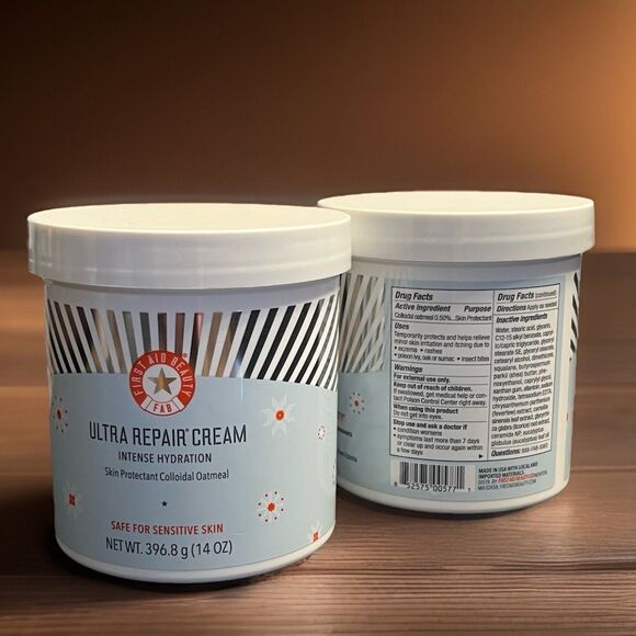 First Aid Beauty FAB Ultra Repair Cream 14oz JUMBO Choose Scent Intense … - Picture 3 of 6